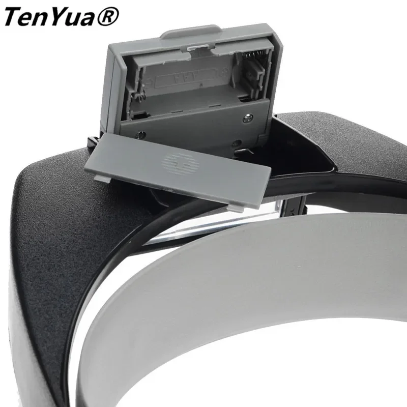TenYua 1.5X 3X 6.5X 8X Headband Magnifying Glass Eye Repair Magnifier LED Light 10X Glasses Loupe Optical Lens