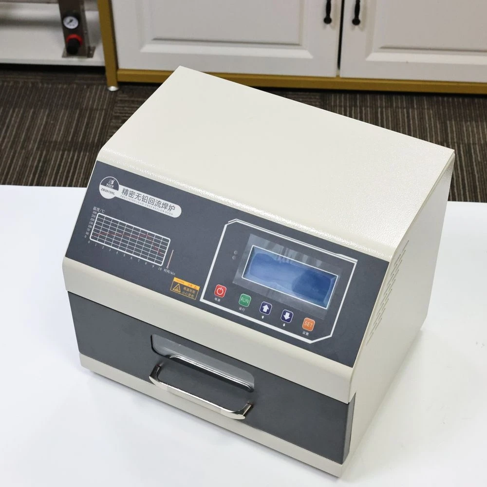 ZB2015HL Oven Reflow Desktop Presisi Tinggi 200X150Mm 700W Set Oven Reflow Solder Pcb Mini Smd untuk Lini Produk PCB