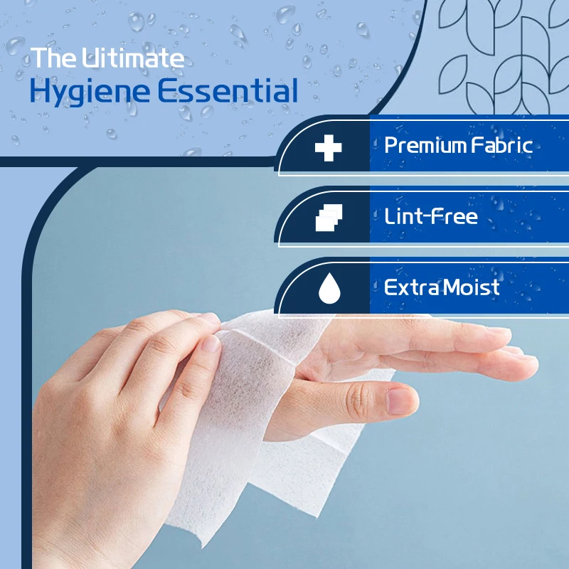 アルコール消毒ワイプ 100 枚、70% イソプロピル抗菌消毒ワイプ、手と表面用、細菌を 99.9% 消滅、エクストラ T