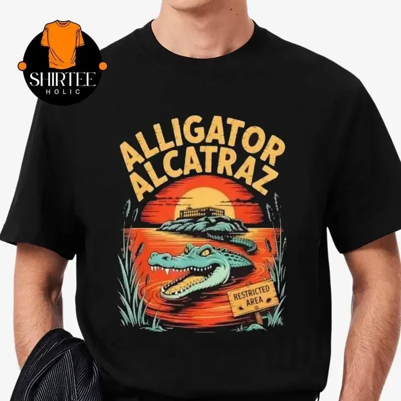 Alligator Alcatraz Restricted Area T Shirt