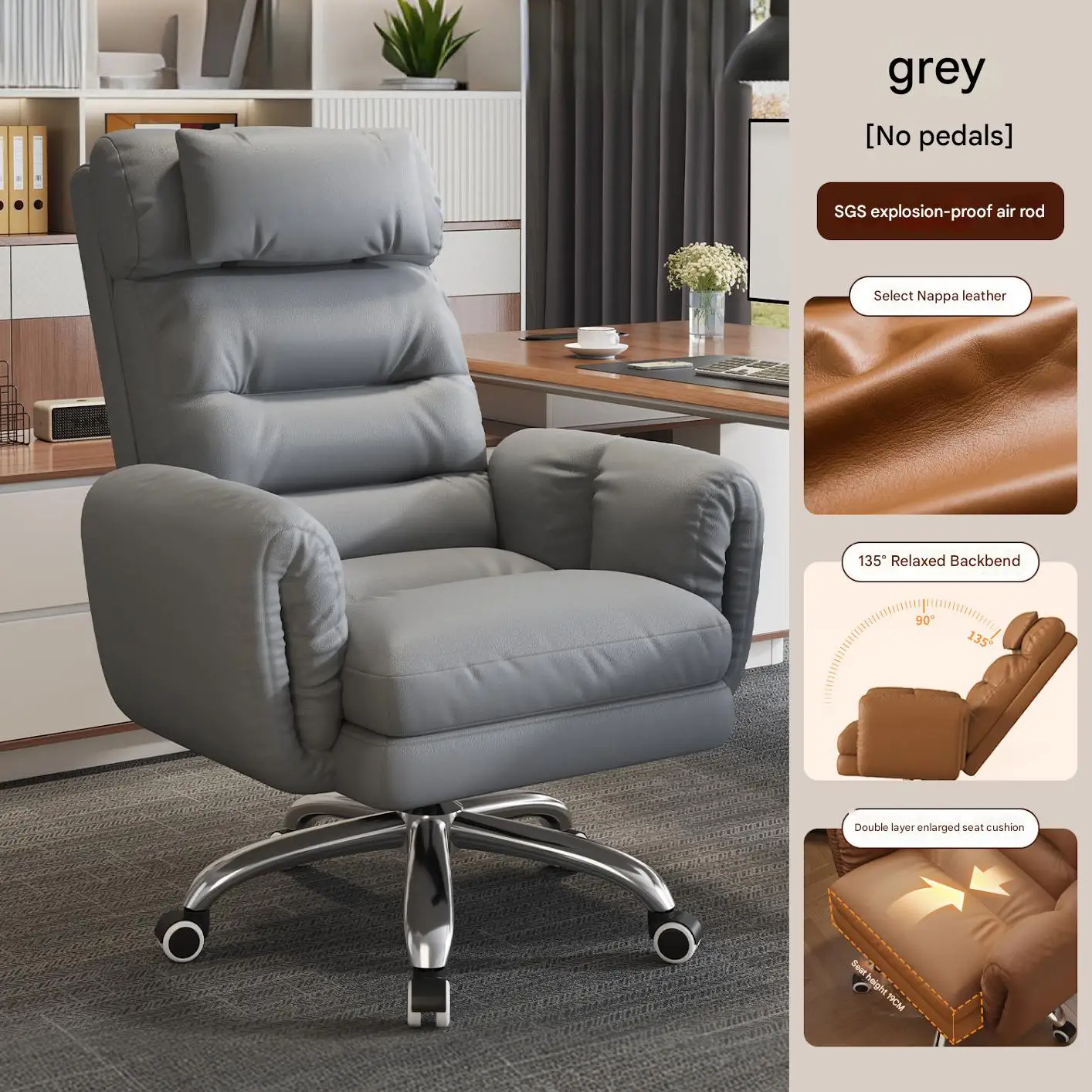 Cheap Clear Office Chair Creative Chinese Designer Modern Luxury Save Space Large Office Chair Interior Mobilya Trendy Furniture