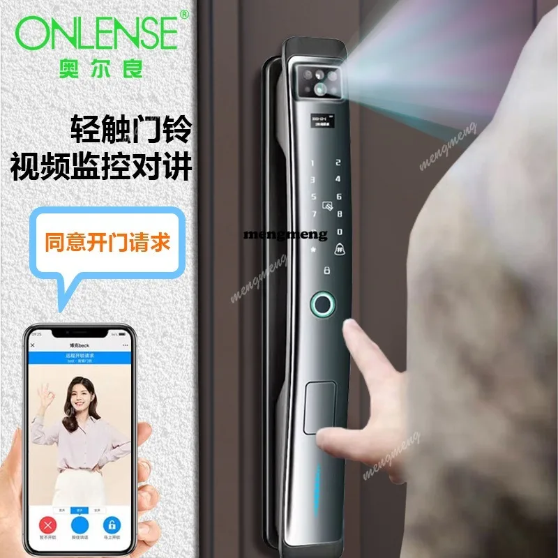 Smart lock, face recognition, fingerprint lock, villa anti-theft visual cat's eye automatic combination lock