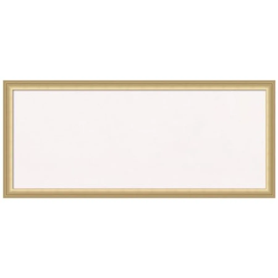 

White Cork Board for Wall 14x32 Vision Board with Gold Frame Medium Corkboard Office Decor for Home Organization Casual Corkboa