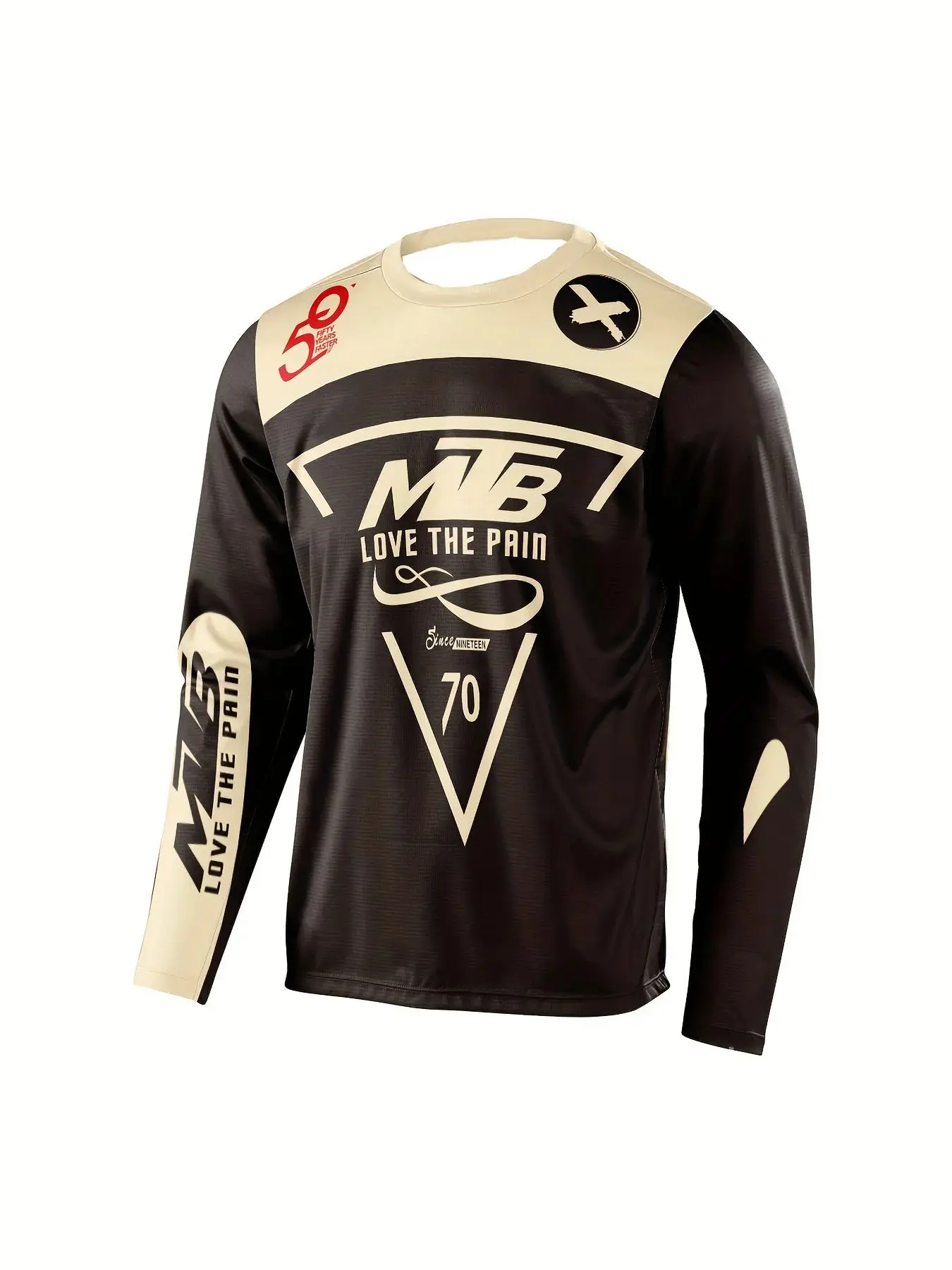 TEENAGERS LONG-SLEEVED T-SHIRT MOUNTAIN BIKING MOTOCROSS RIDING JERSEY MOUNTAIN BIKING CAMPING OUTDOOR FISHING SHIRT LOOSE