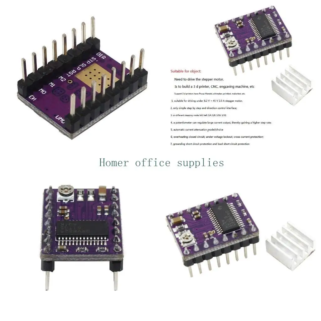 

K43B DRV8825 Шаповый двигатель Driver Reprap 4-слойная плата 3D-принтер RRERAP рампы