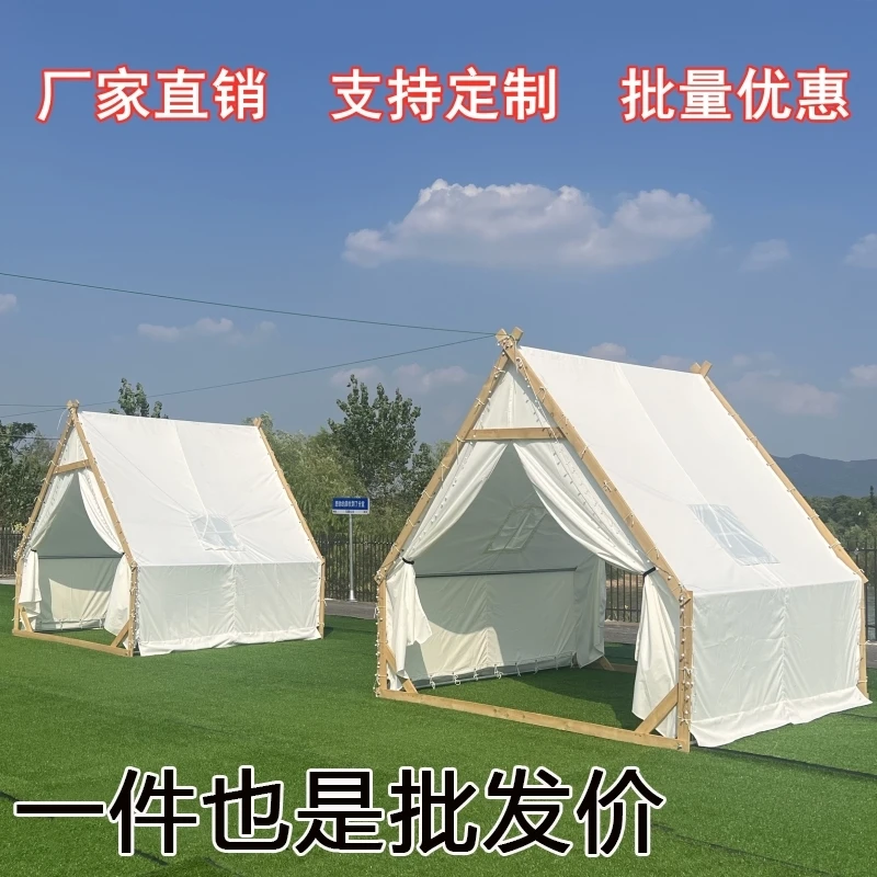 Barraca de celebridades da internet ao ar livre triângulo acampamento jantar acomodação churrasco pote quente tenda ao ar livre telhado à prova de chuva céu estrelado tenda