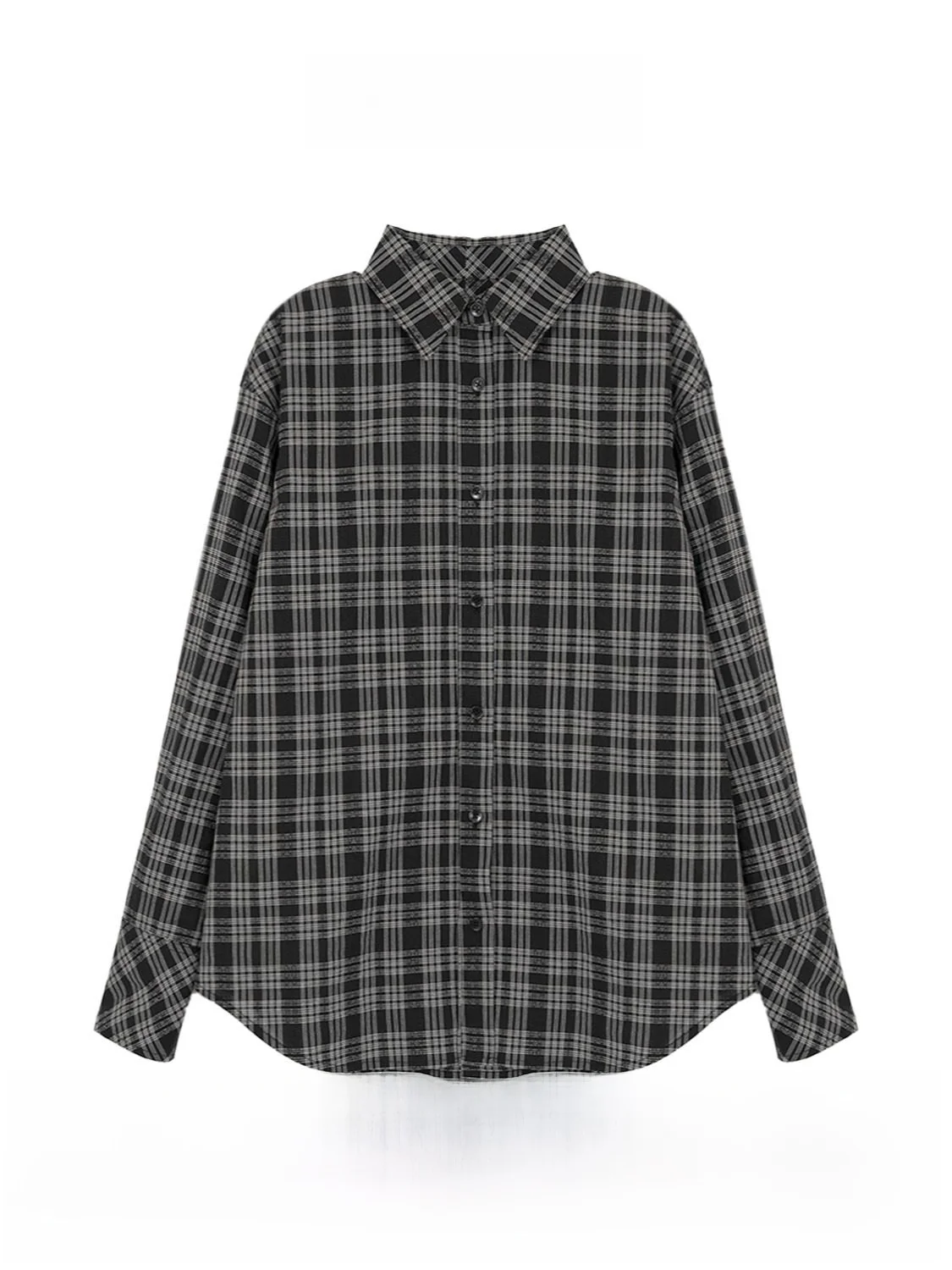 

Pure Cotton Long Sve irt Embroidered Lace Plaid Film Sensation mat Sle Women's Loose Fit irt Cotton 00%