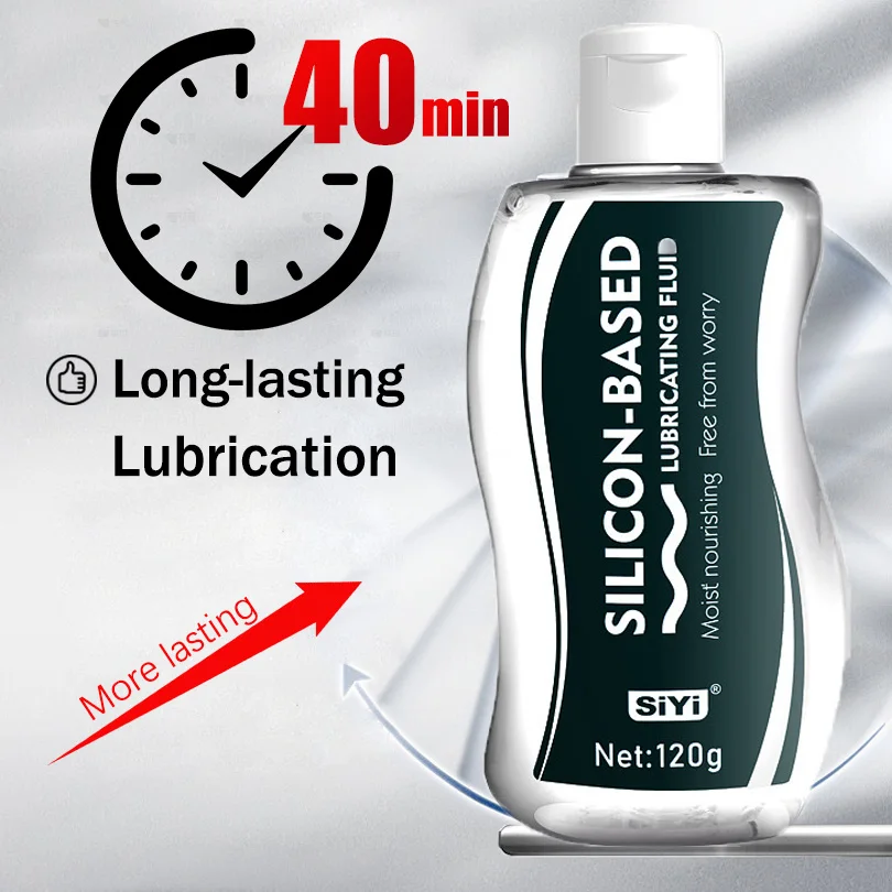 120ml Silicone-base Lubricant for Anal Sex,  Long-lasting lubrication for Sex Toys Ideal for Toys and Couples