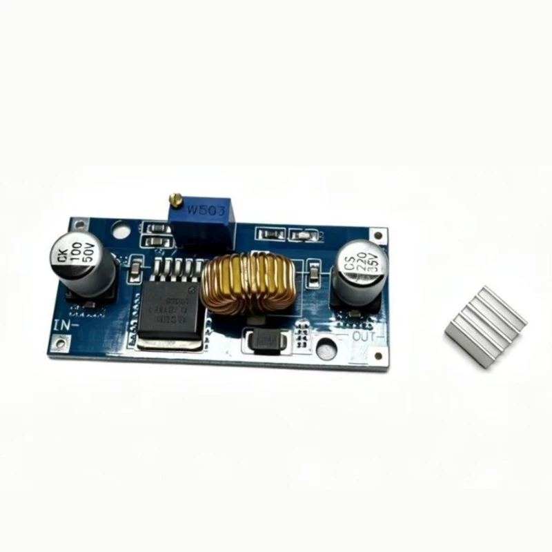 DCDC XL4015 Adjustable Voltage Reduction Module, 4 - 38V, High Power, 96% High Efficiency, Low Ripple, 5A
