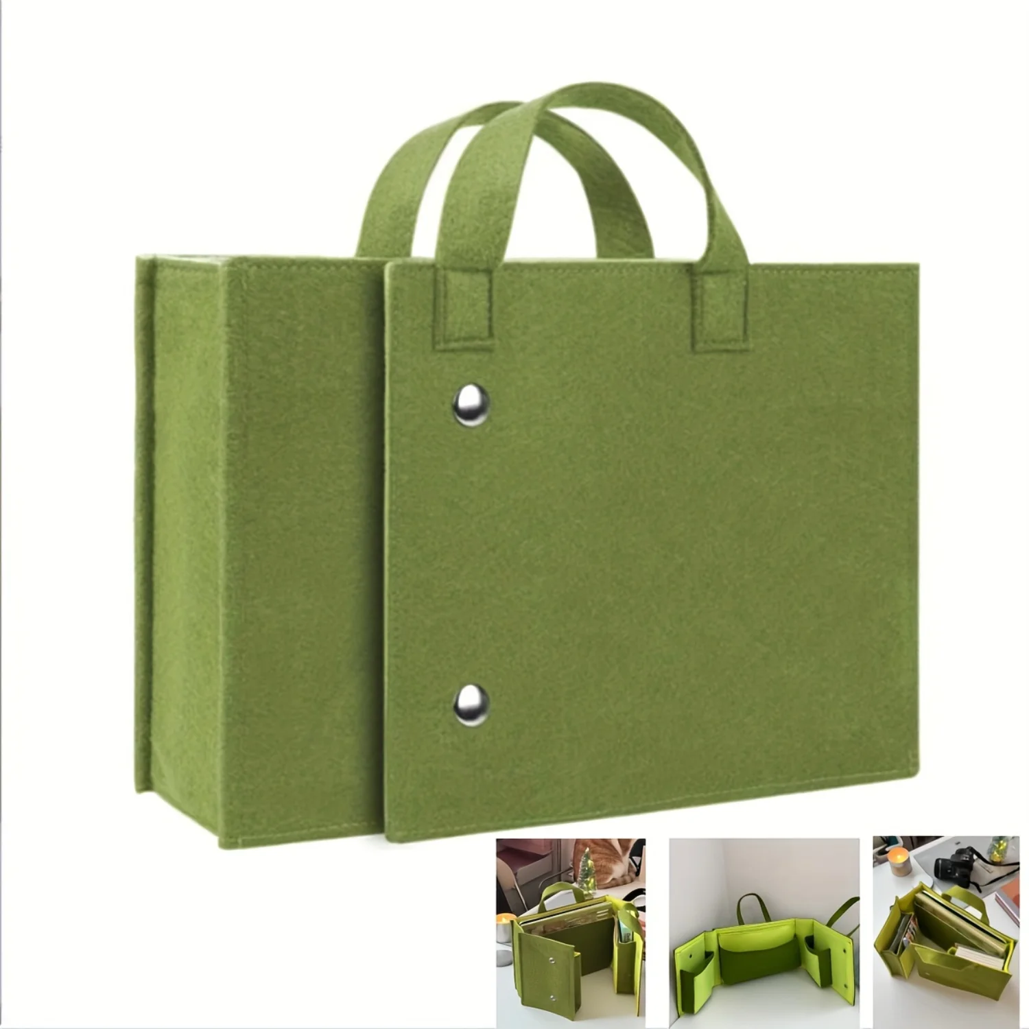 Large Foldable Felt Bag - Portable Document Organizer with Multiple Colors - Durable & Stylish Gift Tote Nylon pouch Waist bag