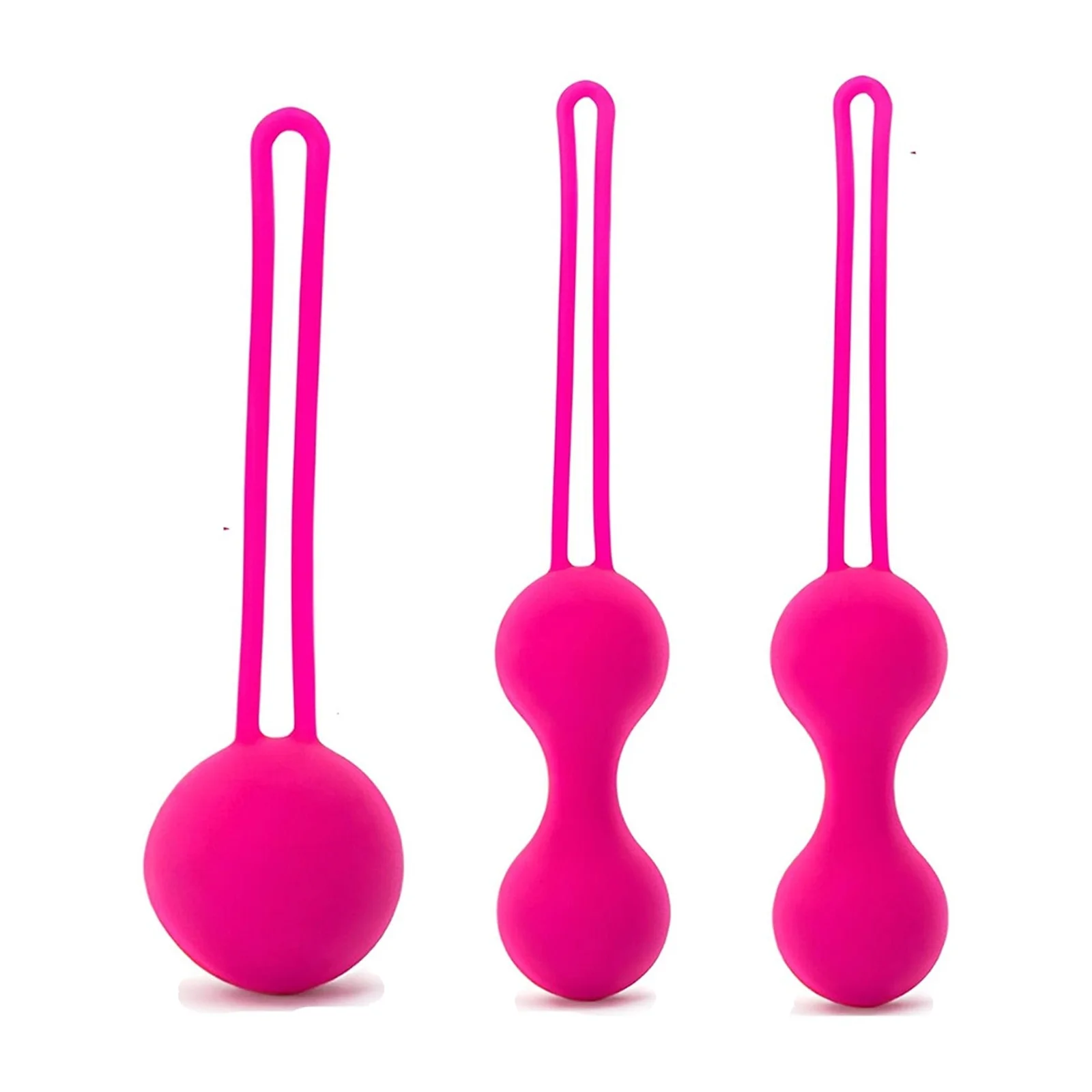 Progressive 3Pcs Kegel Balls Set Silicone Vaginal Tightening Pelvic Floor Muscle Exercise Trainer Sex Toys For Women