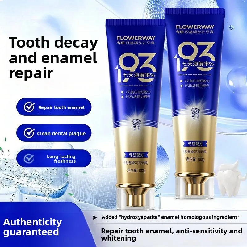 Hydroxyapatite toothpaste for yellowing, reducing bad breath, refreshing breath,enamel,teeth removal,anti sensitivity toothpaste