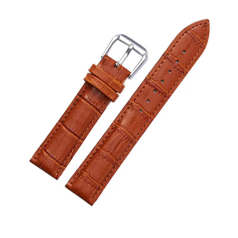 Universal Bamboo Pattern Leather Watch Band Unisex Watch Accessories 12mm 14mm 16mm 18mm  20mm  22mm 24mm - Image 6