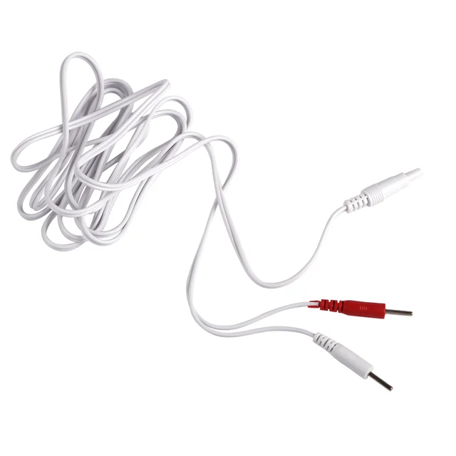 1/2 sztuk elektrody drut przewodzący kabel do dziesiątki jednostka stymulator mięśni terapia cyfrowa maszyna do masażu opieki zdrowotnej 2way