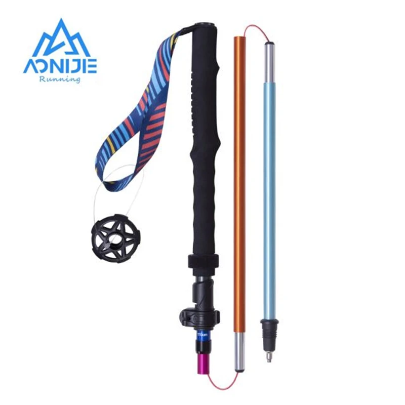 

AONIJIE E4208 Rainbow Color Unisex Outdoor Hiking Pole Telescopic Adjustable Aluminum Alloy Pole Running Hiking Walking Stick