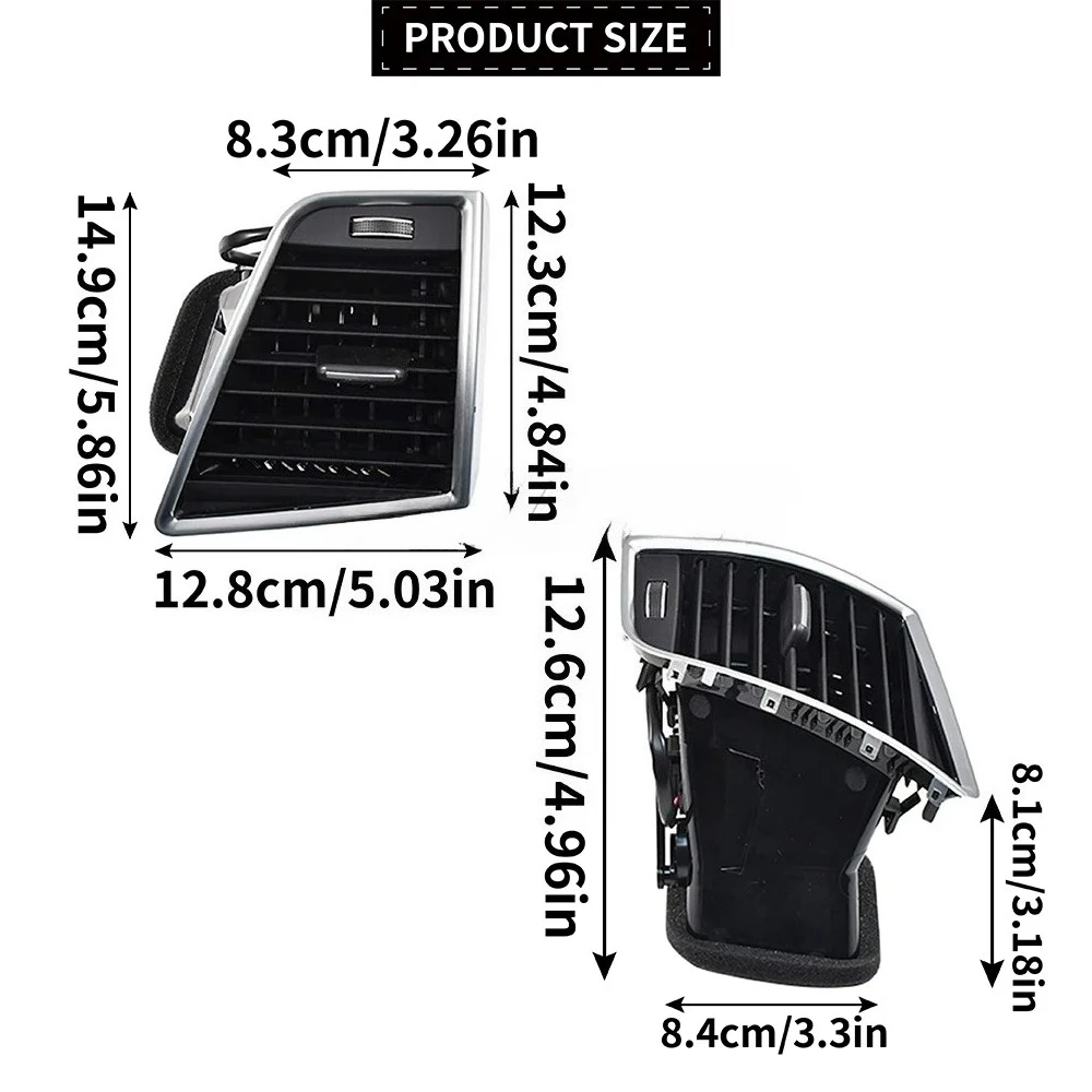 For Audi Q5 Mk1 8RB LHD New Front Dashboard Left Right Middle Air Conditioner AC Vent Grille Outlet
