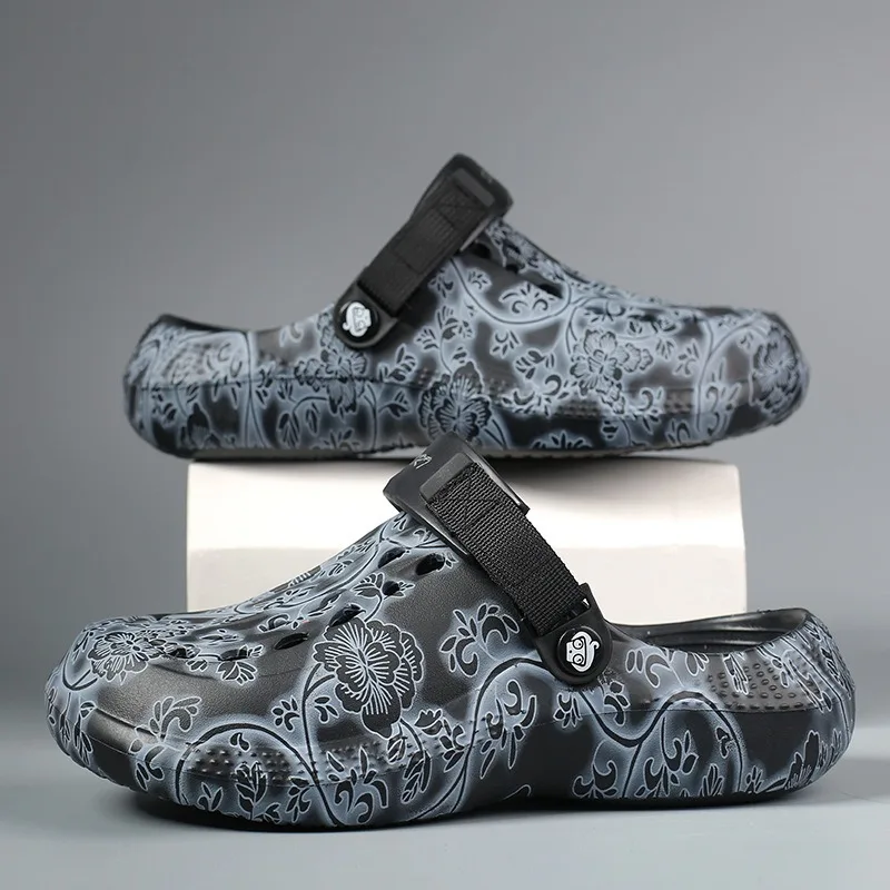 أحذية تسد خارجية بنعل ناعم، شباشب مريحة للرجال جديدة للربيع والصيف والخريف مقاومة للاهتراء للأزواج على الشاطئ الداخلي O