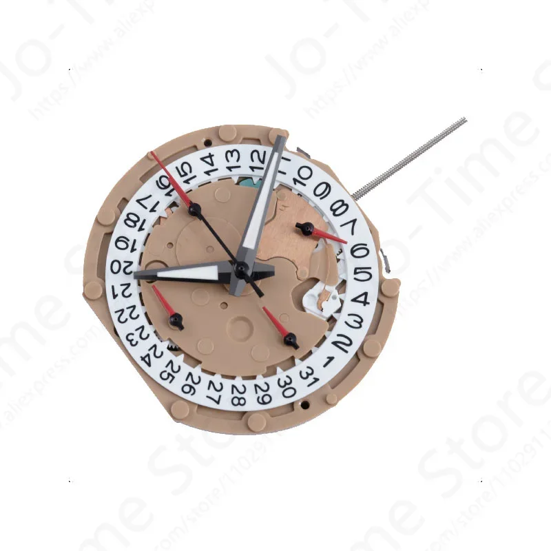 Sunon PE604 Quartz Watch Movement - China Made Sweep Second Chronograph with Center Second Chrono Min Day Date And 24 Hour