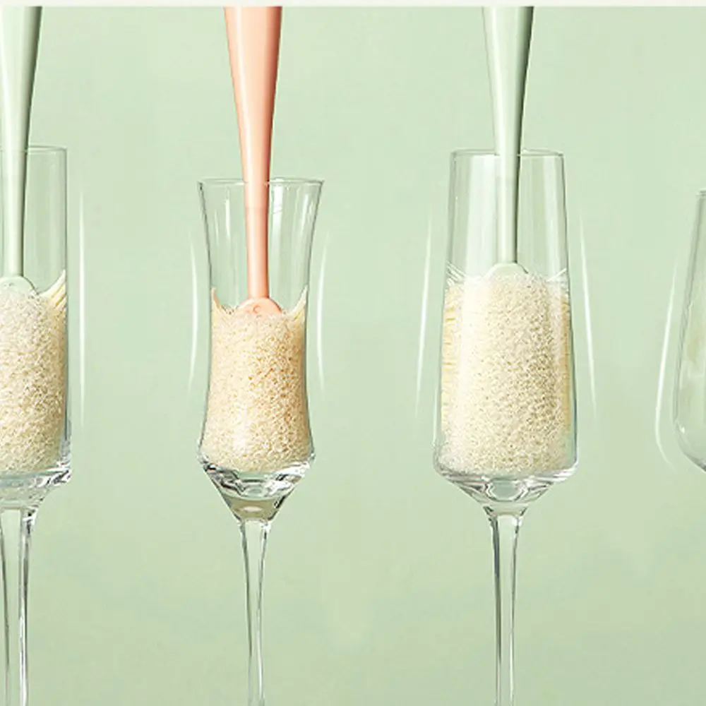 Small Cleaning Sponge Milk Bottle Brush Kitchen Tools Water Cup Brush Baby Bottle Brush Long Handle