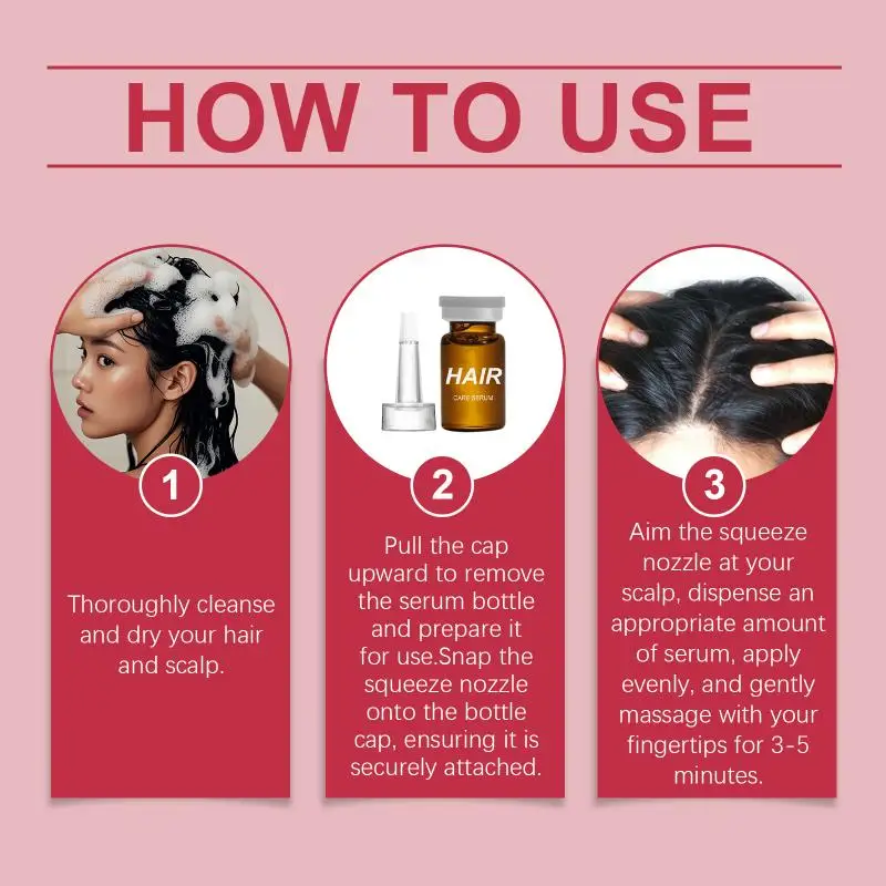 Hydrating Hair Serum for Women Softens Frizzy Hair Repairs Split Ends for Daily Scalp Care Home Use