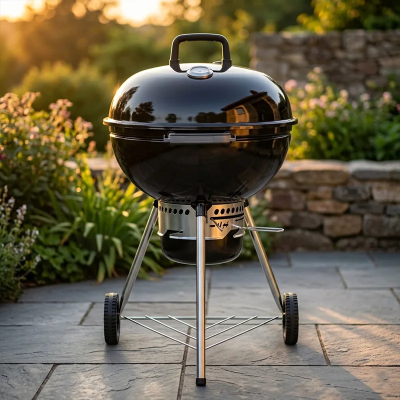 Weber Has The Same 22.5-inch Three-legged Deep-bottom Apple Stove, American Outdoor Convenient Barbecue Stove, Round Bbq Oven.