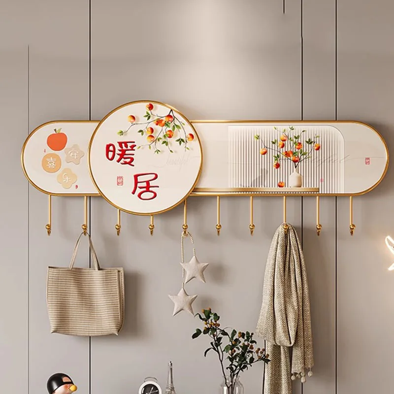 Luxury Metal Coat Rackswall Hotel Hallway Bedroom Modern Coat Racks Display Space Saving Porte Manteau Entrance Hall Furniture