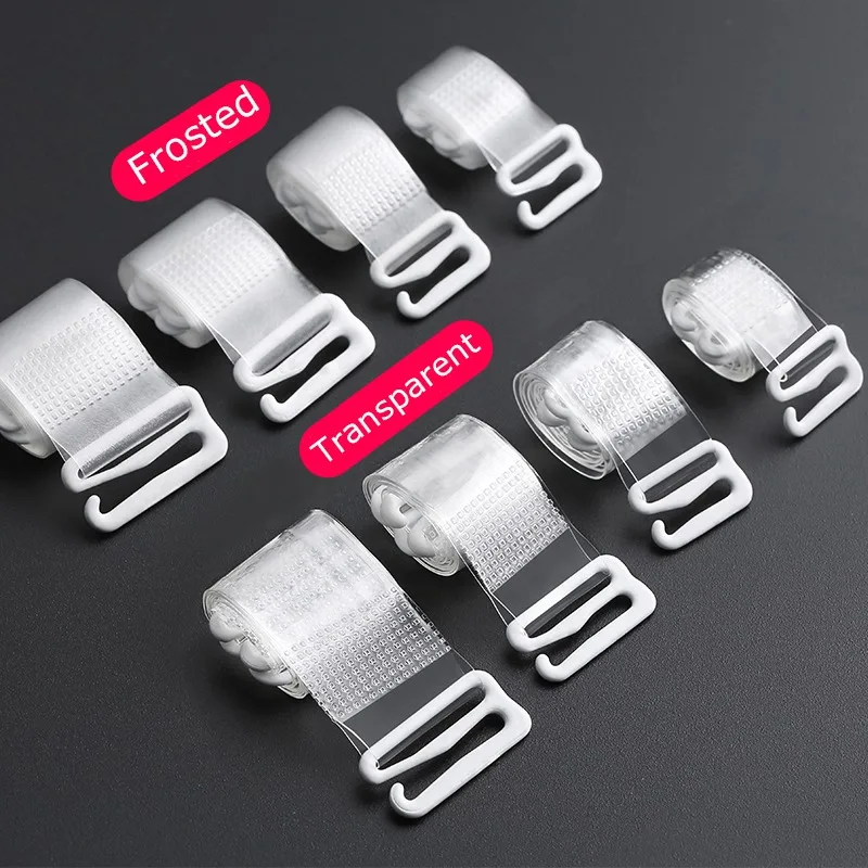 1/3 ペア透明ブラストラップ目に見えない調節可能なショルダーストラップ女性用取り外し可能なクリアノースリップストラップ DIY アクセサリー