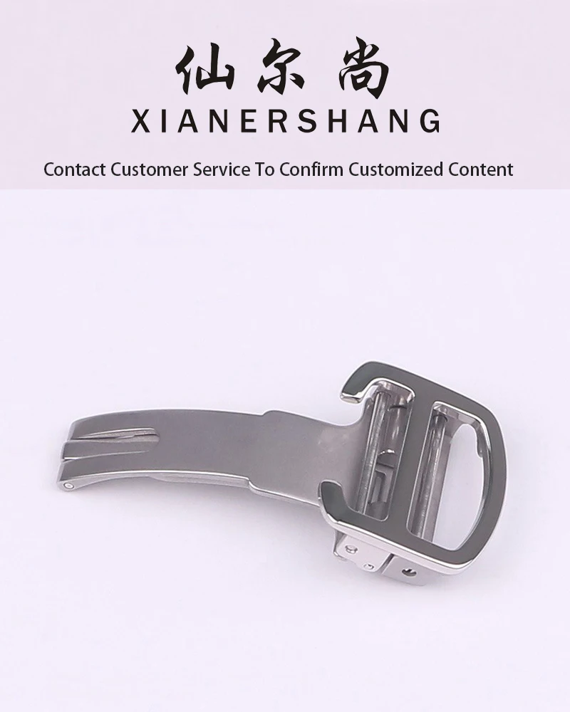 

XIANERSHANG Couple Custom C-ARTIER TANK Short Watch Clasp 18MM 16MM 14MM Frosted Belt Buckle 316L Stainless Steel Folding Buckle