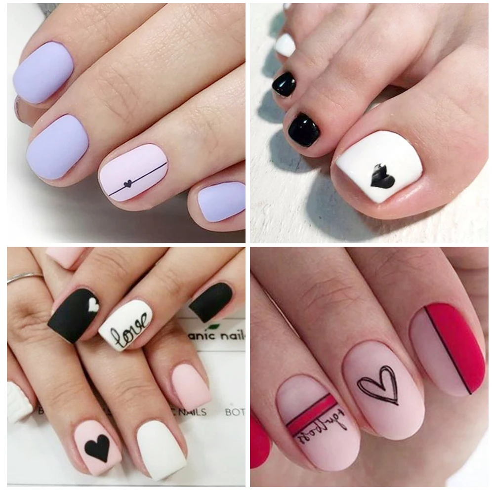 12szt walentynki Manicure list miłosny kwiat suwaki na paznokcie napisy woda naklejki porady zdobienie paznokci dekoracje LEBBN1489-150