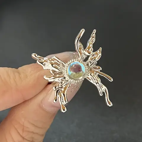 Y2K Kristallringar Kpop Hjärt Justerbar Ring Oregelbunden Geometri Punk Vintage Ringar Set För Kvinnor Flickor Nya Modesmycken 10 best sales finurliga smycken - №2