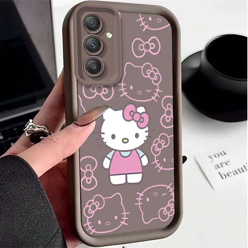 Hello Kitty Case for Samsung Galaxy A73 A72 A71 A55 5G A54 A52 A52S A51 4G A31 A30 A24 A23 A22 A21S A20S A20 A14 A13 A12 Cover