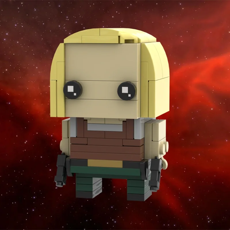 124 قطعة MOC Capt Kara Starbuck Thrace Brickheadzed نموذج اللبنات العمارة لتقوم بها بنفسك الإبداعية هدية الكريسماس فكرة اللعب الطوب #2