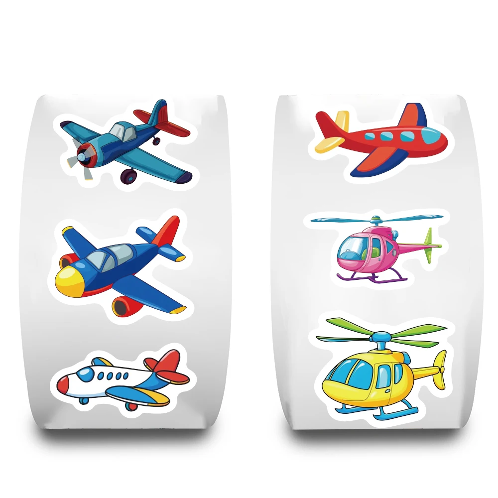 500 قطعة لفة طائرة لاصق ملصق الحنين Harajuku محمول الأمتعة الرجعية القهوة الهاتف المعيشة الهاتف سيارة دراجة نارية الشارات