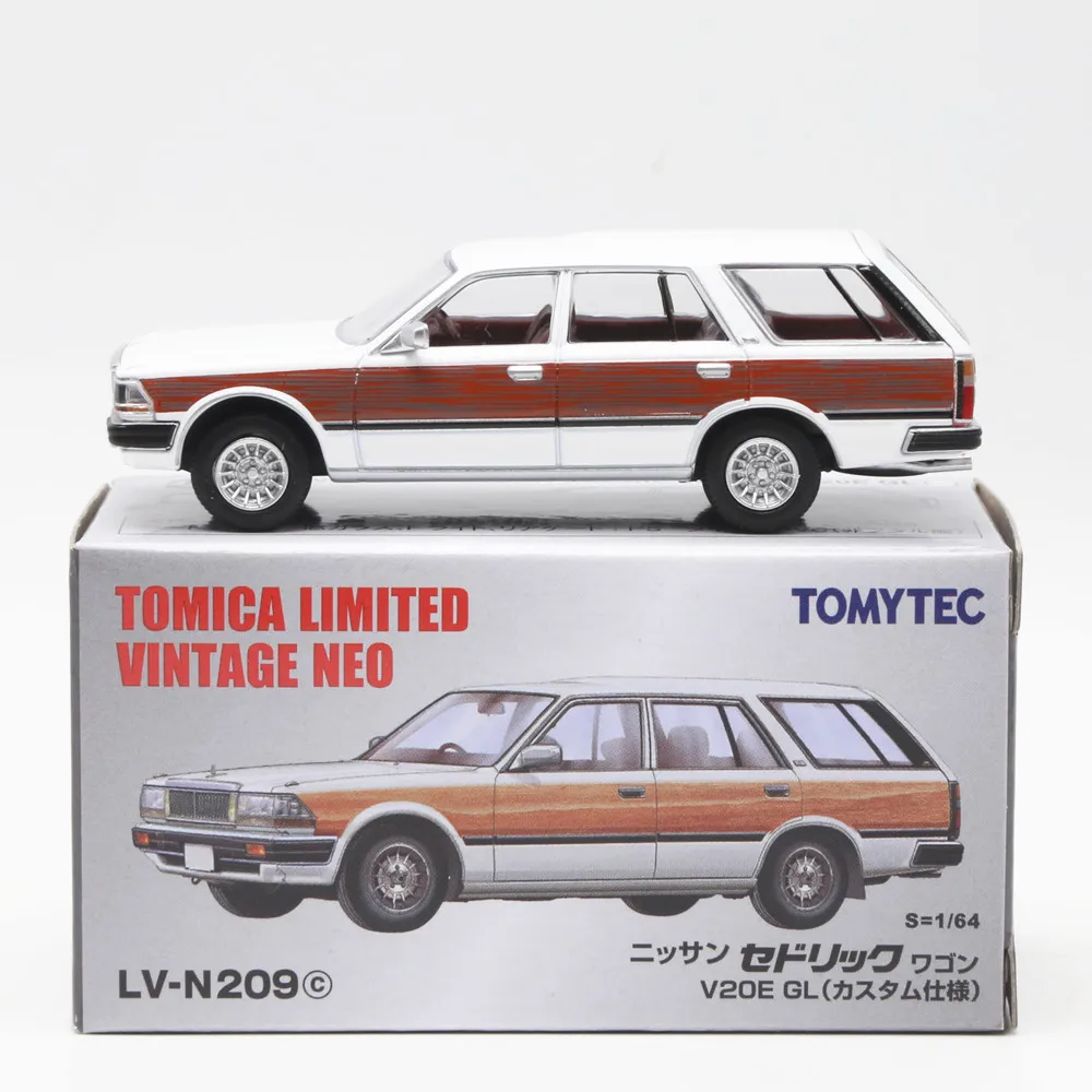 Tomytec Tomica 1:64 TLV N209A/B/C Cedric V20E SGL Wagon Limited Edition Simulation Alloy Static Car Model Toy Gift