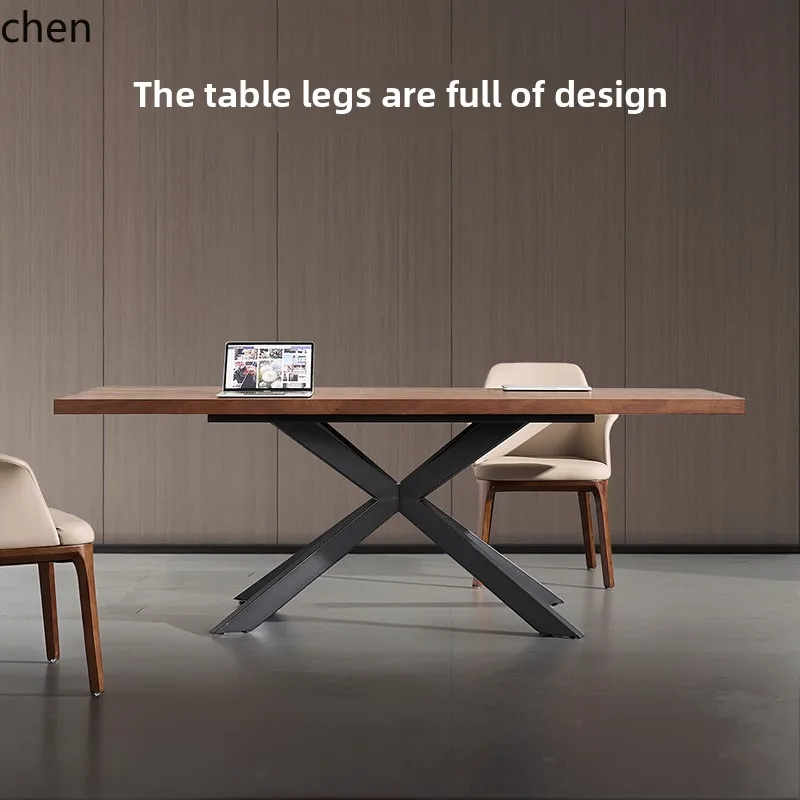 HT conference long table loft workbench I bar negotiation industrial style office desk