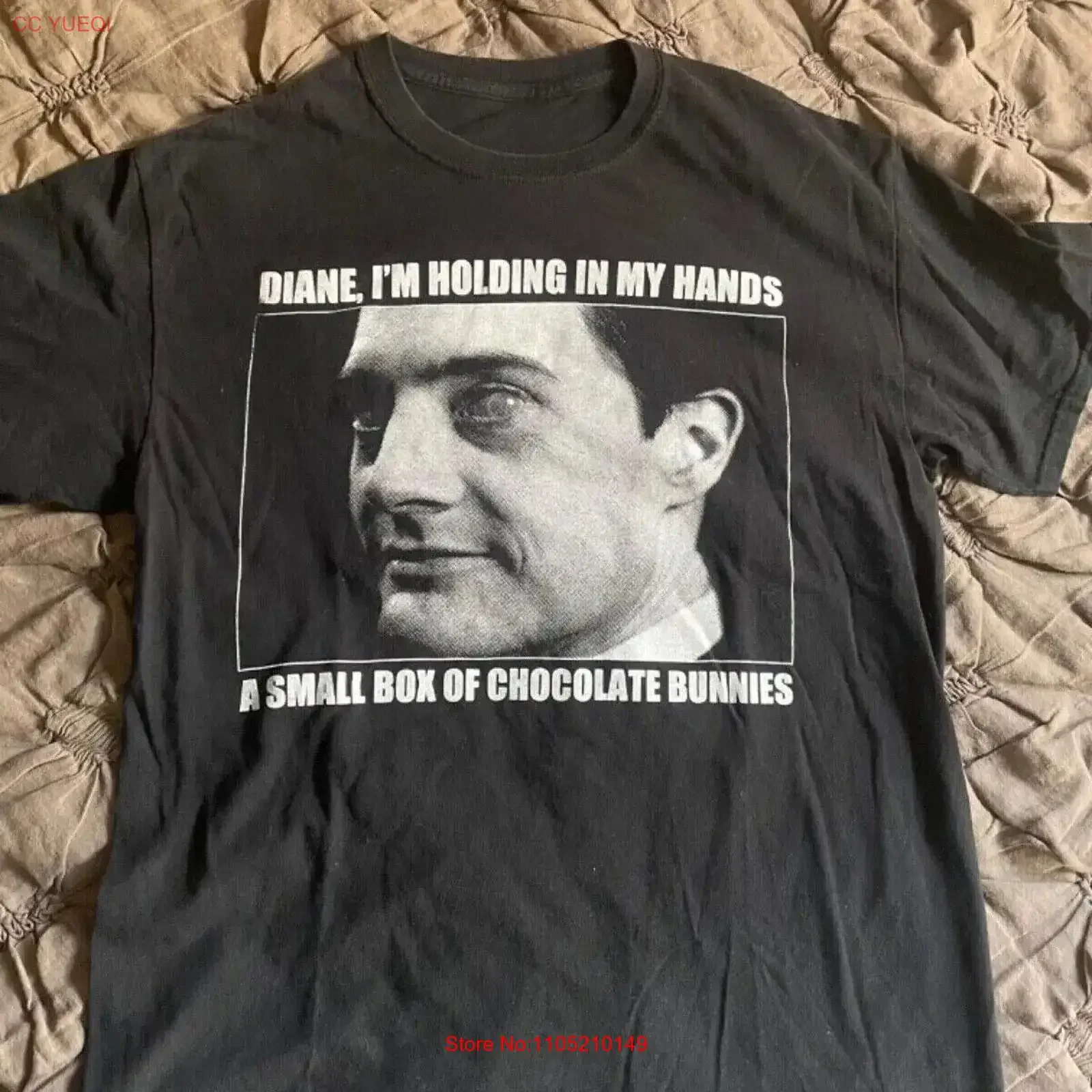 Twin Peaks shirt vintage show David Lynch Agent Cooper 90s fire walk with me vintage Washed Top For Everyday Wear Casual