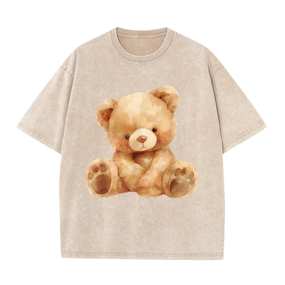 Teddy Boho Bear Cute Kids Toddler Baby T-Shirt Streetwear Clothing 티셔츠 Ropa Y2k 2000s Life Style Men Comfy Unisex Tee Shirt