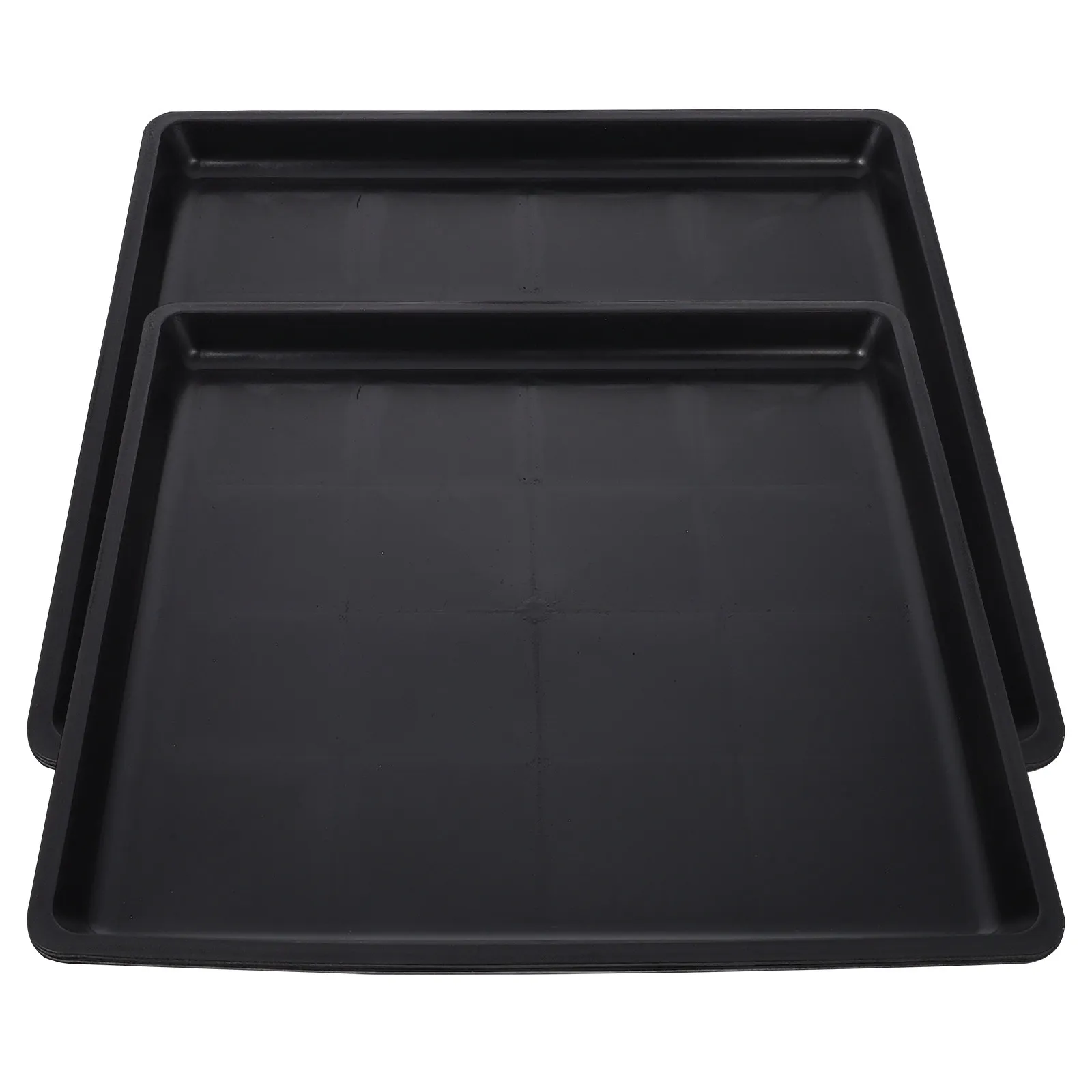 2Pcs Pet Cage Bedpan Replacement Tray Odor Resistant Rustproof Wear Resistant Smooth Safe Design for Small Pets Rabbit Hamster