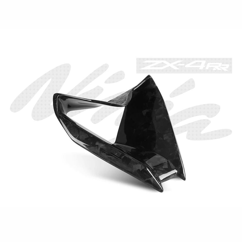 For KAWASAKI ZX4R ZX4RR ZX25R ZX-4R ZX-4RR Carbon Fiber Pattern Front Fairing Air Inlet Stamping Port Shell Cover Housing Guards