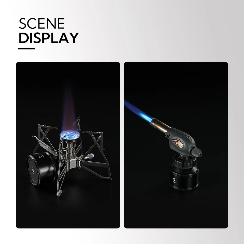 CAMPINGMOON التخييم في الهواء الطلق المحمولة عبوة حاوية تخزين الغاز علبة التخييم موقد البيوتان البروبان يمكن خرطوشة الغاز