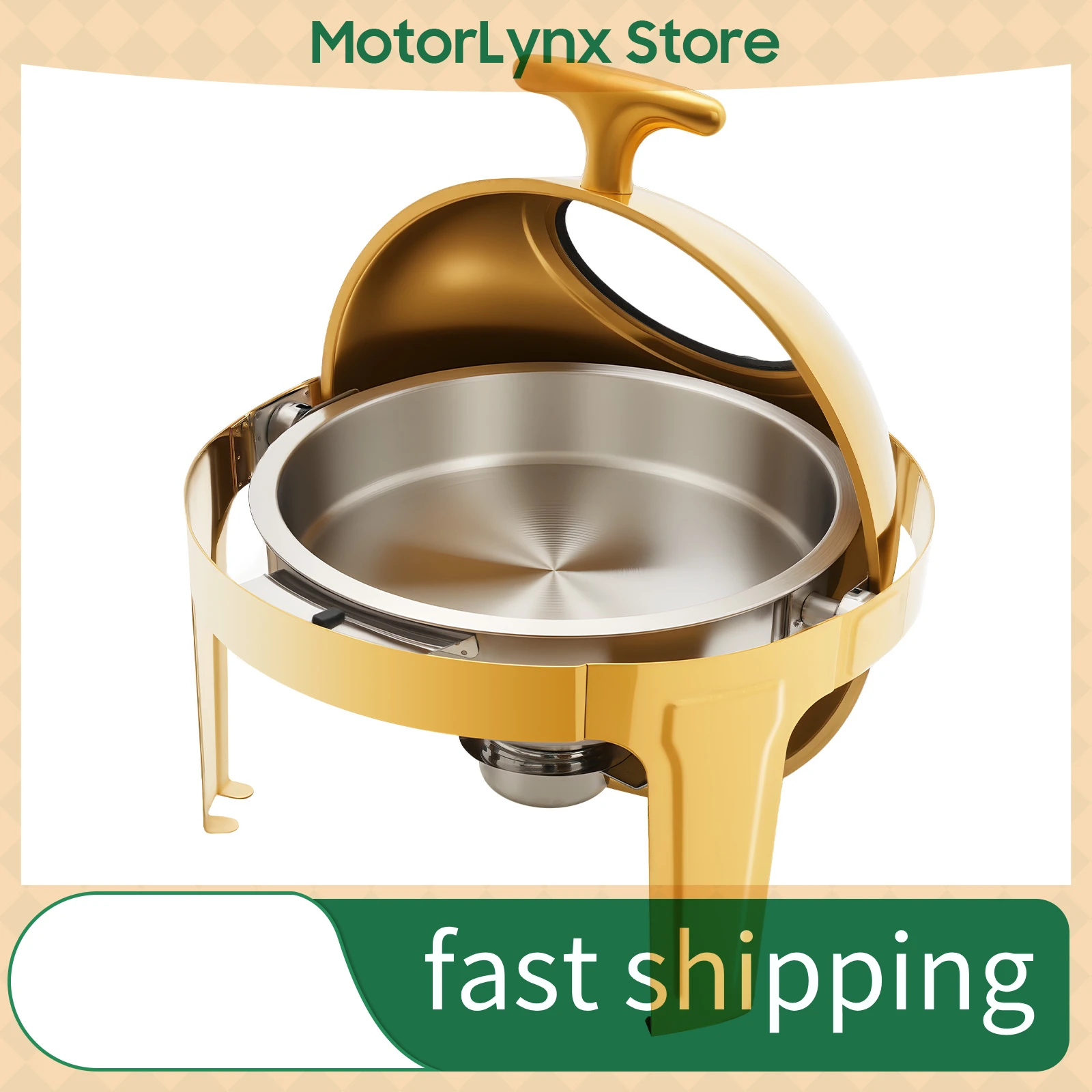 

Круглый изолированный сервировочный поднос, набор для шведского стола, набор подогрева для шведского стола, подогреватель для шведского стола с закатным верхом из нержавеющей стали