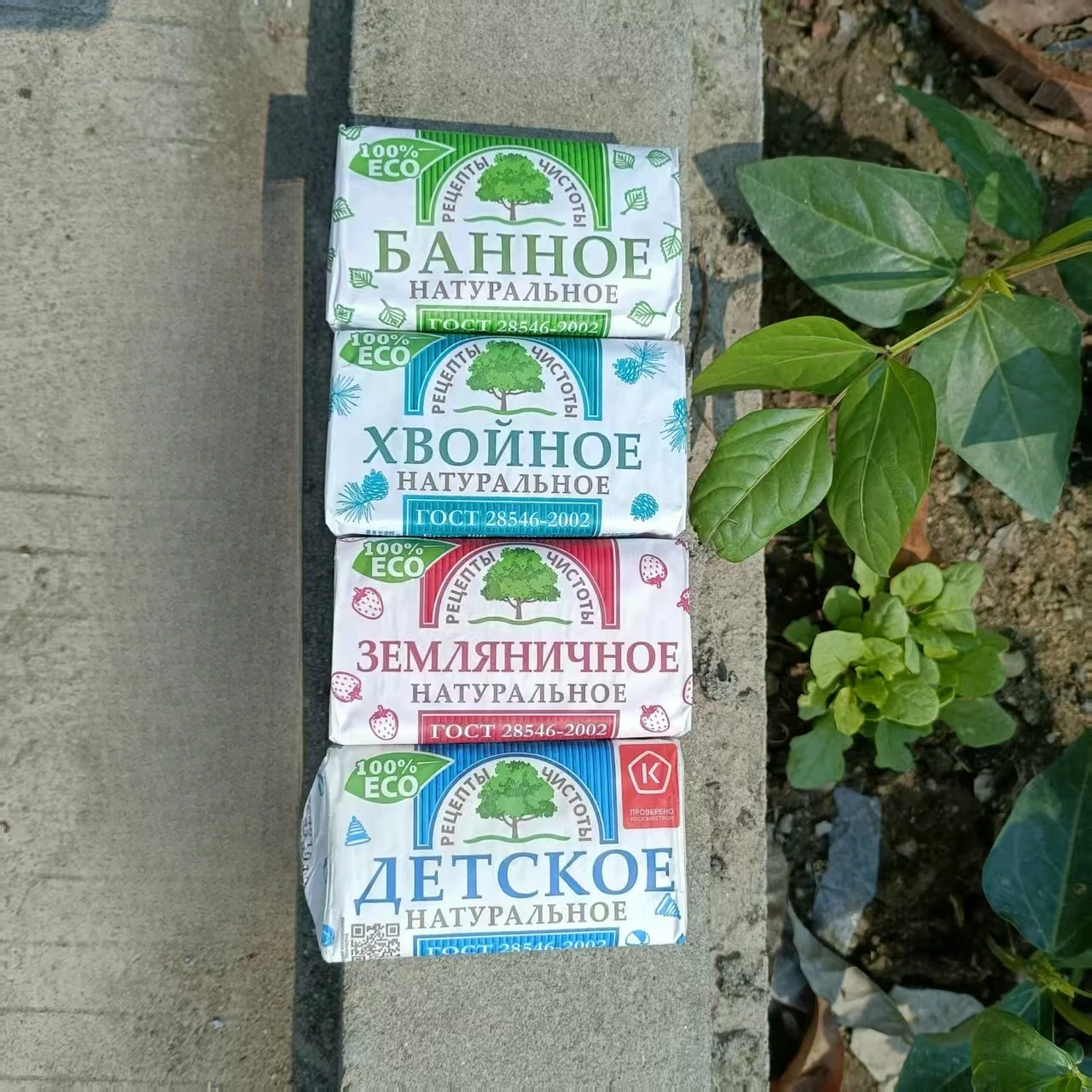 1855 Russian Pine Scented Soap - Multi-Use Bar for Laundry, Bath & Hand Wash, Individually Wrapped