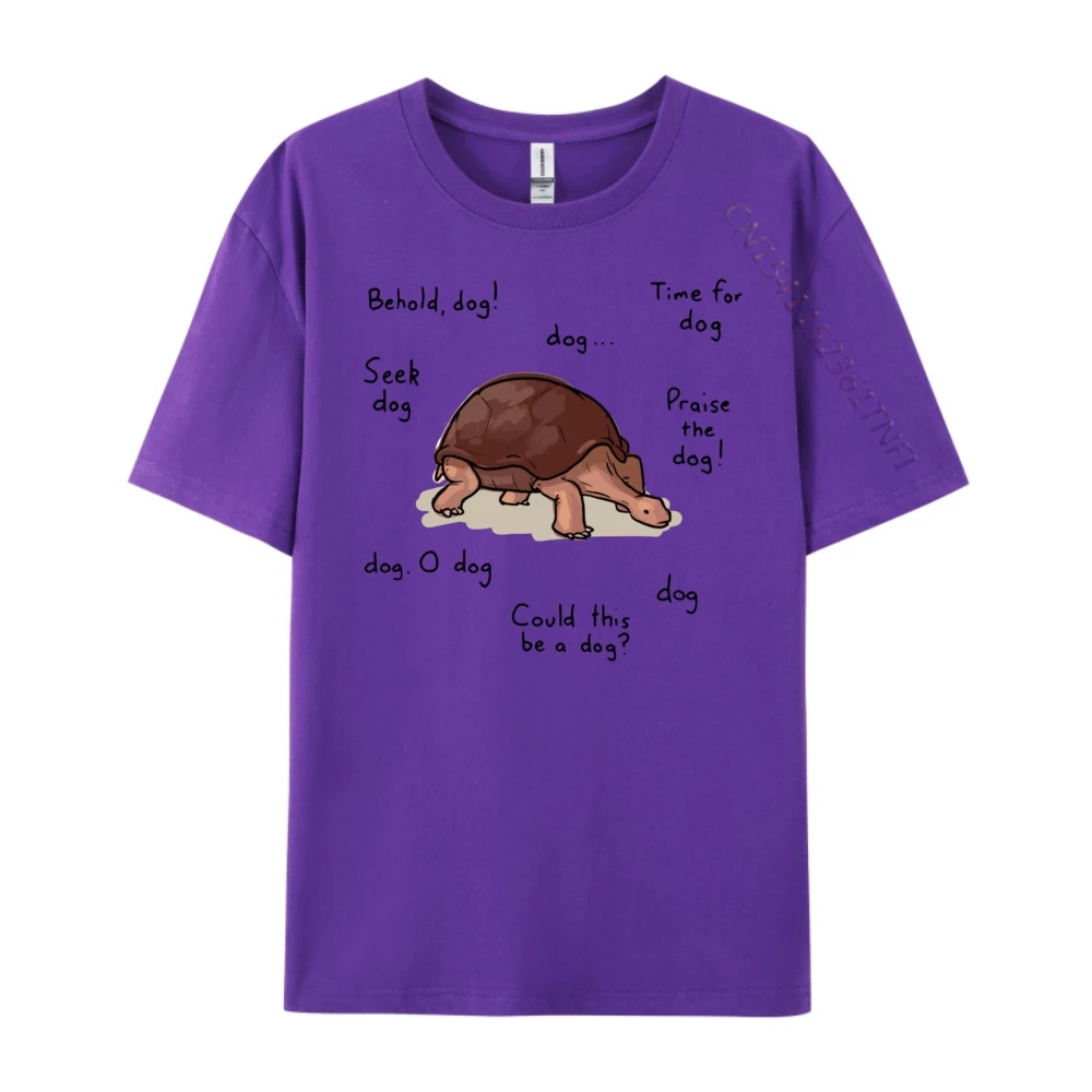

Behold Dog Turttle Art Camisas Basicas Hombre SOFT Man Clothes Large Size