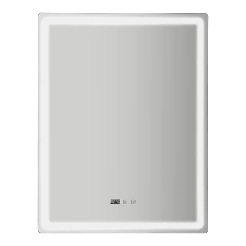 LED Bathroom Mirror Wall Mount Rectangular Smart Mirror Defog Bathroom Mirror with Infinite Dimming Light