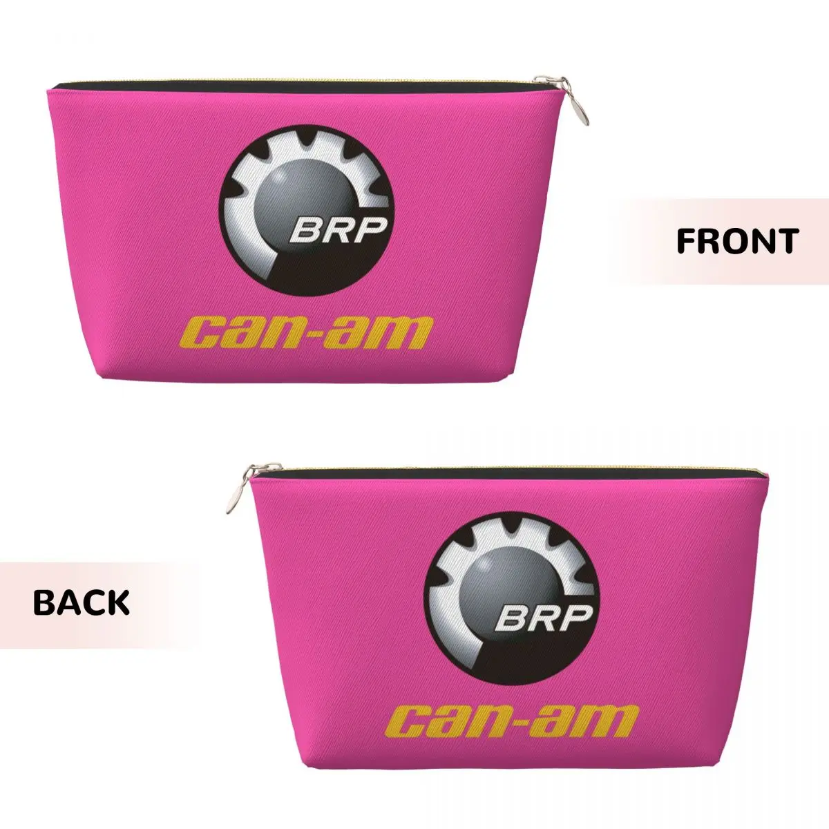 Custom BRP ATV Can Am Logo Cosmetic Bag Women Kawaii Big Capacity Makeup Case Beauty Storage Toiletry Bags