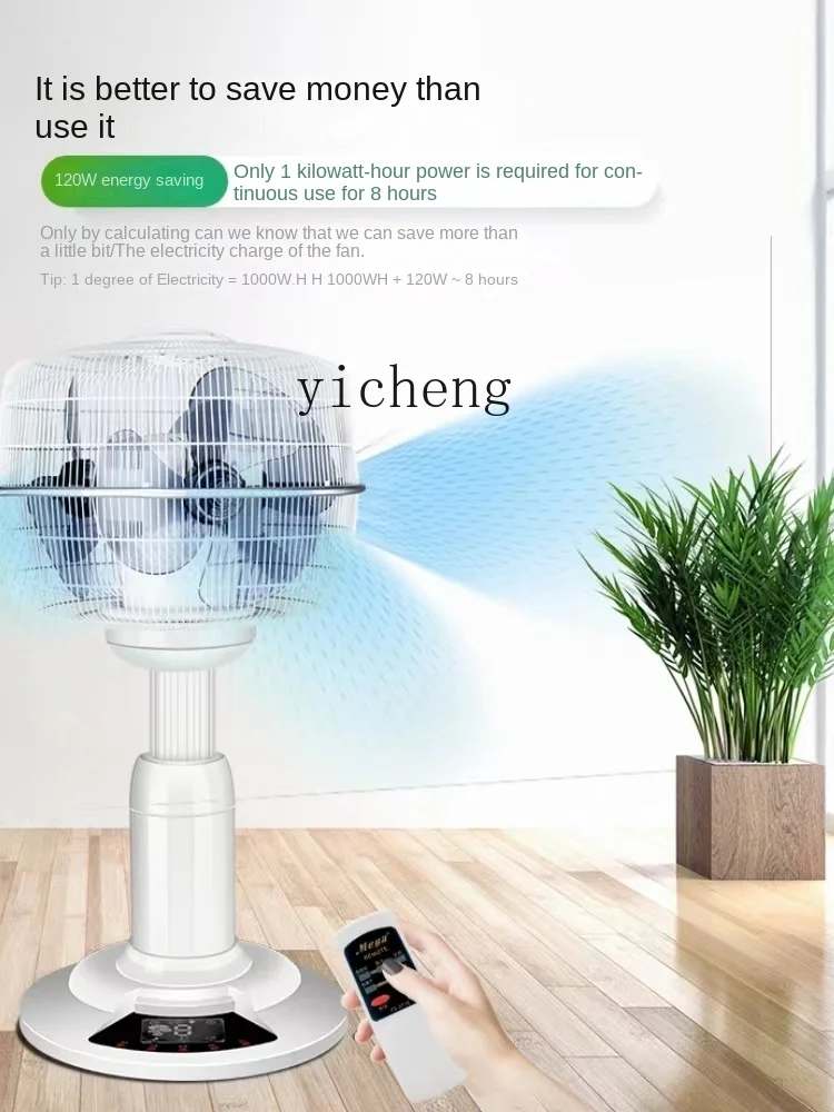 

Floor Standing Electric Fan Negative Ion Air Circulation 360 Degree Rotating Spherical Fan Multi-Functional