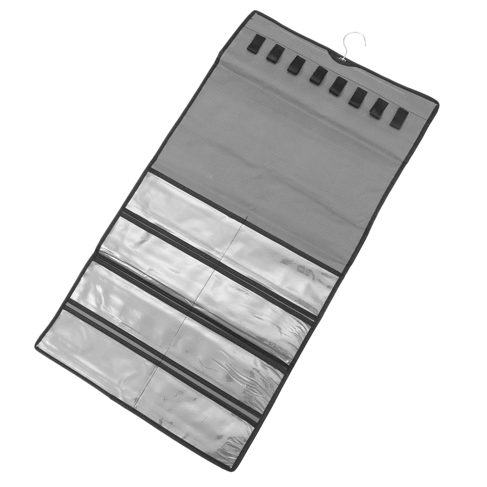 

Jewelry Hanging Storage Organizer Bag Nonwoven Pvc Wall Mounted Pouch For Earrings Necklaces Rings Bedroom Living Room