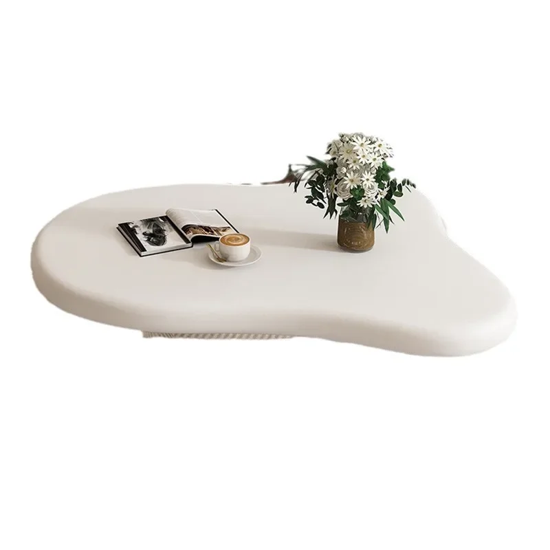 

Cream wind light luxury living room coffee table small apartment household simple cloud suspension
