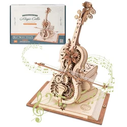Robotime ROKR Mechanical Music Box 3D Wooden Puzzle for Kids Christmas Gifts