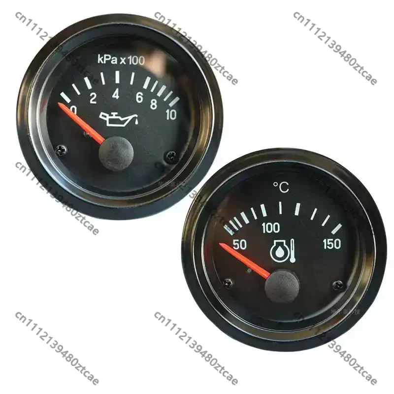 Inductive Water Temp Oil Pressure Fuel Voltage Gauge For Diesel Generator Bulldozer Engineering Vehicle Dashboard Parts